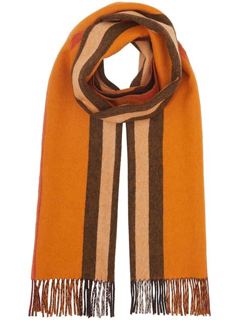 burberry reversible icon stripe cashmere scarf|Burberry Icon Stripe Cashmere Jacquard Scarf .